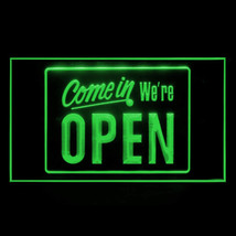 120001B Come In We&#39;re Open Caf? Sushi Restaurant Pub Bar Billiard LED Light Sign - £17.85 GBP