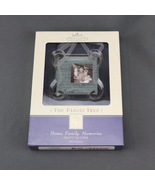 Hallmark 2002 Family Tree Home Family Memories Photo Holder Ornament Glass Metal - $12.95