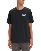 Levi&#39;s Men&#39;s Relaxed Fit Night Sky Logo Graphic T-Shirt Night Sky Caviar-Large - £15.79 GBP