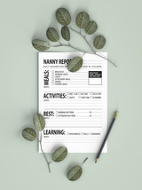 NANNY planner Printable 2020, nanny report, nanny log, nanny gift, nanny care - $1.80