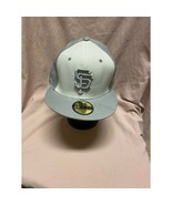 San Francisco Giants Gray And Orange Fitted Hat Size 7 1/2 - $24.75