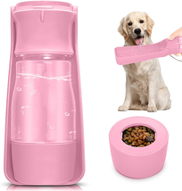 Dog Water Bottle for Walking - Leakproof Foldable Portable Dog Travel Water Disp - £14.14 GBP