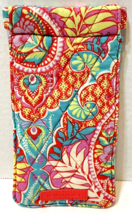 Vera Bradley Eyeglasses Sunglasses Soft Fabric Pouch Paisley in the Red Retired - £11.46 GBP