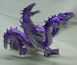 Safari Hydra The Purple FIVE-HEADED Dragon 7&quot; Fantasy Plastic Toy Figure 2012 - £12.85 GBP