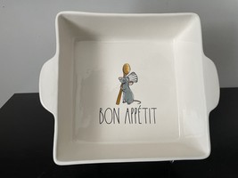 Rae Dunn Disney Pixar Ratatouille &quot;Bon Appetit&quot; Baking Dish - 9&quot; - £46.94 GBP