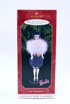 VINTAGE 1999 Hallmark Keepsake Christmas Ornament Barbie Gay Parisienne - £15.49 GBP