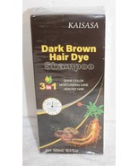 Kaisasa Dark Brown Hair Dye Shampoo ~ 16.9 Oz. Box Exp 9/2027 ~ New Seal... - $14.99