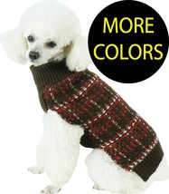 Vintage Symphony Static Fashion Cable Knitted Pet Dog Sweater Clothes - £19.13 GBP