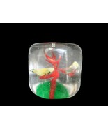 Vtg Art Glass Tiny Marshmallow Shaped Fish Paperweight - $19.99