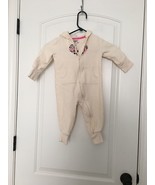 1 Pc Osh Kosh Baby Girls Floral Romper Hoodie Sweat Suit Beige 18 Months - £37.63 GBP