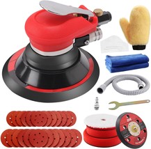 Random Orbital Sander 5&quot; &amp; 6&quot; Pneumatic Palm Sander With Extra 5&quot; Backin... - $60.94