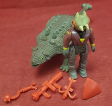 1987 Vintage Tyco Dino Rider Ankylosaurus and Sting figures - £22.57 GBP