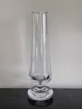 Vintage Baccarat Crystal France Signed Clear Flower Bud Vase - £116.03 GBP