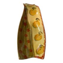 Hand-Painted Italian Ceramic Spoon Rest with Oranges – Signed Italy – 11x5 - $20.70