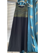Positive Attitude Women’s Maxi Dress Sleeveless Empire Waist Black Size L - £8.29 GBP