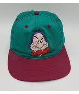 Vintage Disney&#39;s Snow White and the Seven Dwarfs GRUMPY Snapback YOUTH C... - $9.74