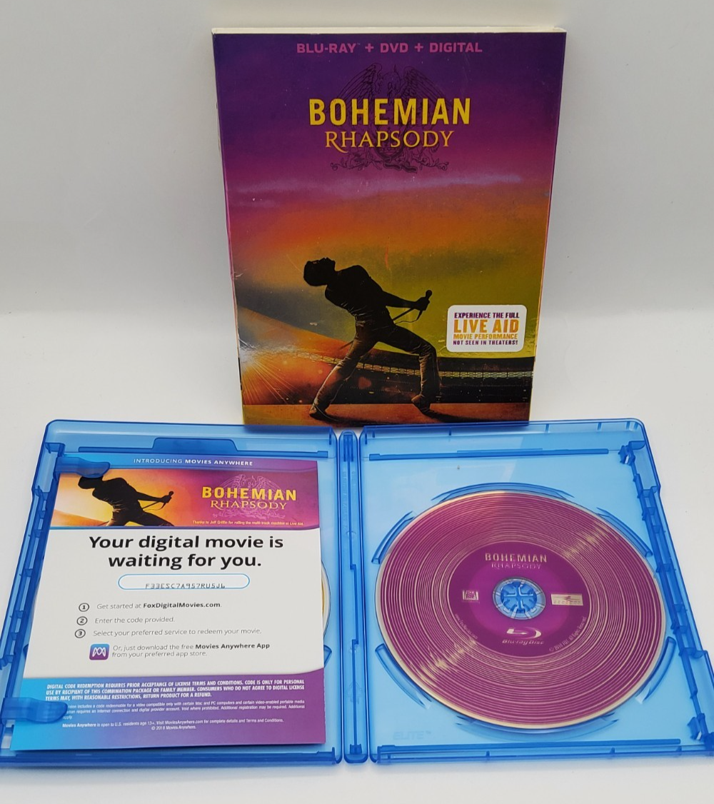 Bohemian Rhapsody Blu-ray DVD Digital Combo Pack Queen Movie Live Aid Bonus Item image 4