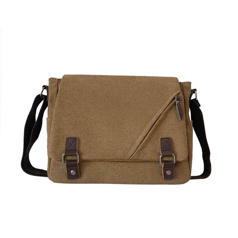 Men Briefcase Crossbody Shoulder Bags Large Male Messenger Bags Boy Canv... - £36.81 GBP