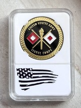 NEW U.S. Army Signal Corps Challenge Coin With Case - £11.49 GBP