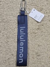 LULULEMON NEVER LOST KEYCHAIN TRUE NAVY WHITE NWT FREE USPS  SHIP - $54.40