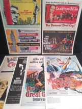 Cut Print Lot of 1950s Movie Posters from 1974 Book (Qty 6 Pages) w/ Sinatra - £7.85 GBP
