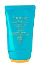 Shiseido Sunscreen Ultra Sun Protection Cream SPF 50 For Face 50ml - Very Water  - £23.50 GBP