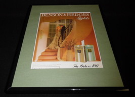 1984 Benson &amp; Hedges 100s Lights Cigarettes Framed 11x14 ORIGINAL Advert... - $34.64