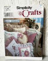Simplicity Daisy Kingdom Crafts Pattern 8573 Chenille Pillows &amp; Frames Uncut - £7.52 GBP