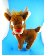 Rudolph Plush 10&quot;  Robert May Co Applause Adorable VINTAGE - $13.58 CAD