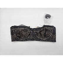 Free People Womens Starla Black Underwire Balconette Bra Size 32A NWT - $28.21