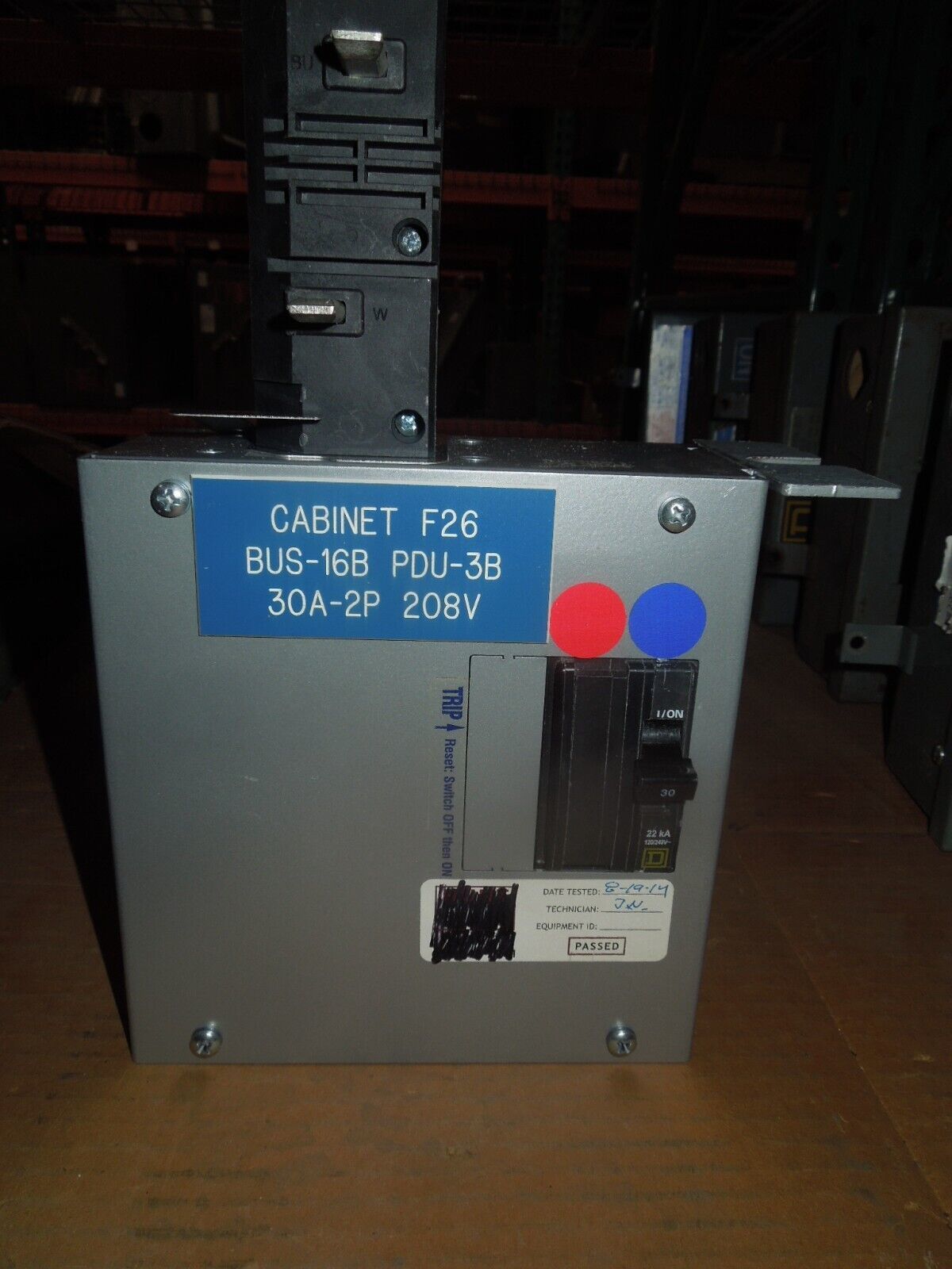 StarLine Busway Tap Box CBDCT5HE12-15&#39;-L630C-4 30A 2p 208Y/120V 22k Red/... - $150.00