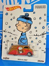 Hot Wheels 2016 Pop Culture Holiday Peanuts Deco Delivery Gold &amp; Red - £7.19 GBP