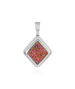 Jewelry of Venusfire Kettenanhaenger Goettin Maat Pinkfarbener Glitzer-Achat-Sil - £544.16 GBP