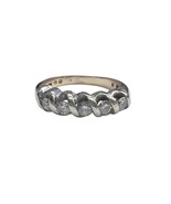 5 Women&#39;s Wedding band 14kt Yellow and White Gold 391680 - £318.94 GBP