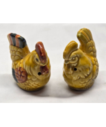 Vintage Yellow Rooster Hen Salt &amp; Pepper Shaker Set - Farmhouse Country ... - $221.06 MXN