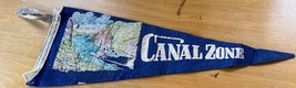 Vintage felt pennant  Panama Canal Zone - £15.45 GBP