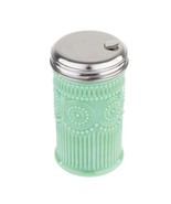 Vintage Tablecraft ~ JADEITE GLASS ~ Green ~ Sugar Shaker ~ Raised Embel... - $51.12 CAD