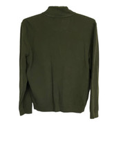 Brooks Brothers Mens Jacket Size Large Green Pull Over 1/4 Zip Long Sleeve - £21.59 GBP