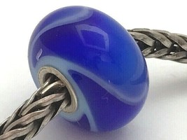 Authentic Trollbeads Blue Armadillo Glass Bead, (G) 61155, New - £18.68 GBP