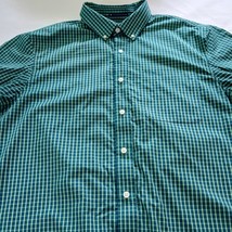 Duluth Trading Co Shirt Men's Green Plaid Cotton Shirt Wrinkle Fighter Sz L Tall image 6