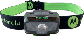 NEW Motorola MHM240 240 Lumen LED Headlamp Black/Green motion sensing 112m beam - £18.75 GBP