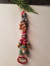 Vintage Kurt S Adler Christmas ornament Kandy's folk art Bear Collector - £11.17 GBP