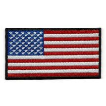 USA FLAG IRON ON PATCH 3" United States America Embroidered Applique NEW... - $2.95