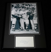 Bobby Doerr Signed Framed 11x14 Photo Display Red Sox w/ Ted Williams D Dimaggio - £51.24 GBP