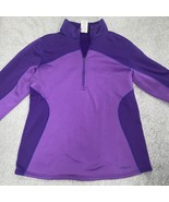 Patagonia Polartec Sweatshirt Purple 1/4 Zip Pullover Polyester Womens L... - £14.85 GBP