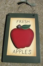 WD2021A - Fresh Apples Wood Sign - $3.95
