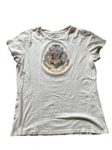 Universal Studios Harry Potter Hogwarts Rhinestone Crest Ladies T-Shirt XL - £11.38 GBP