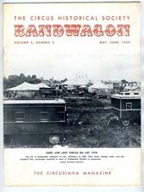 BANDWAGON Journal of the Circus Historical Society May 1959 Coop &amp; Lent ... - $34.61