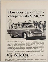 1959 Print Ad Simca 4-Door 5 Passenger Cars Chrysler Motors Detroit,MI - £7.73 GBP
