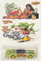 1966 Tv Series Batmobile Custom Hot Wheels Rat Fink Series w/ Real Riders ** - £74.40 GBP